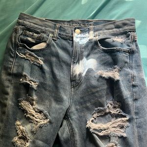 Blue ripped jeans by American Eagle outfitters size 4 and in good shape